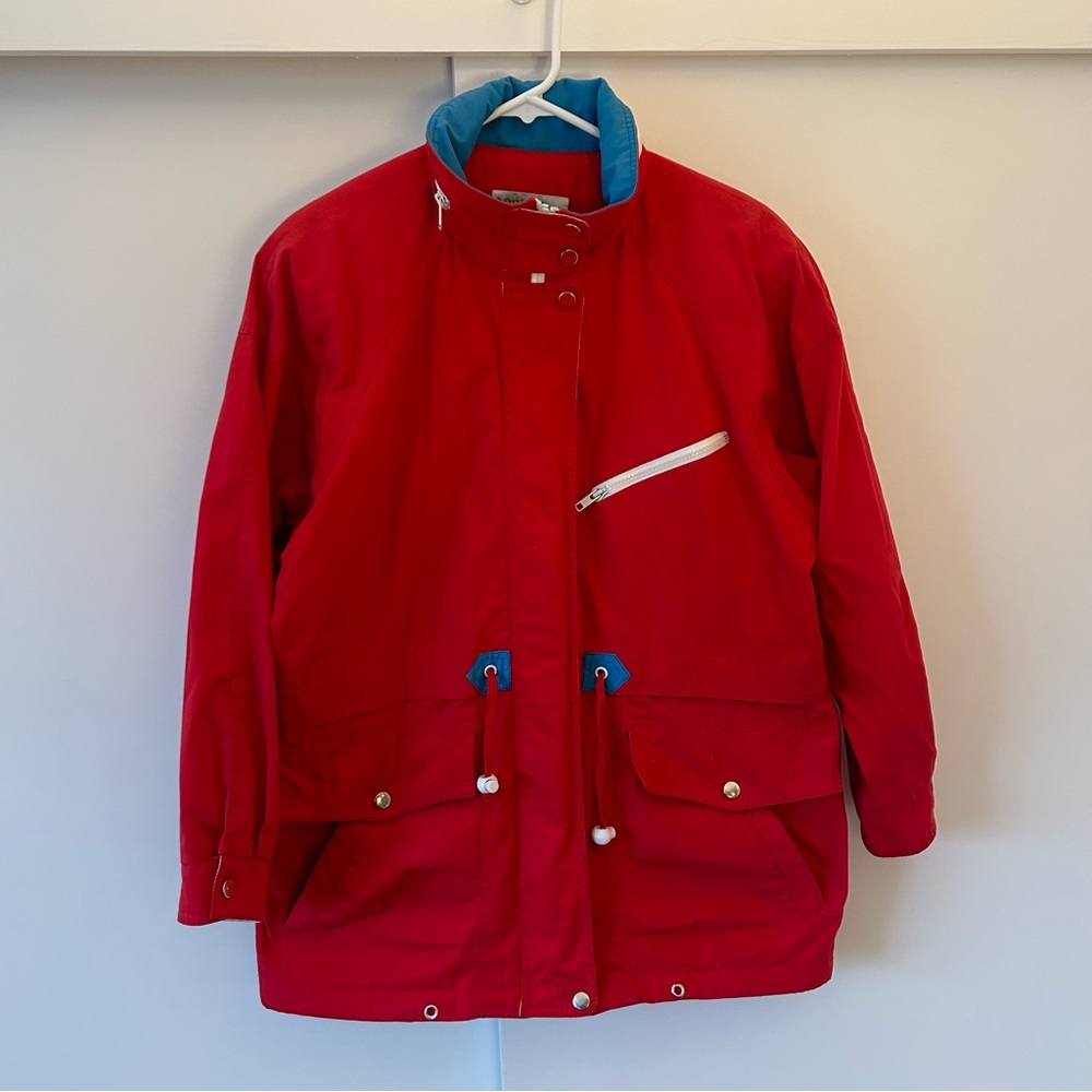 London Towne red and blue jacket size Small